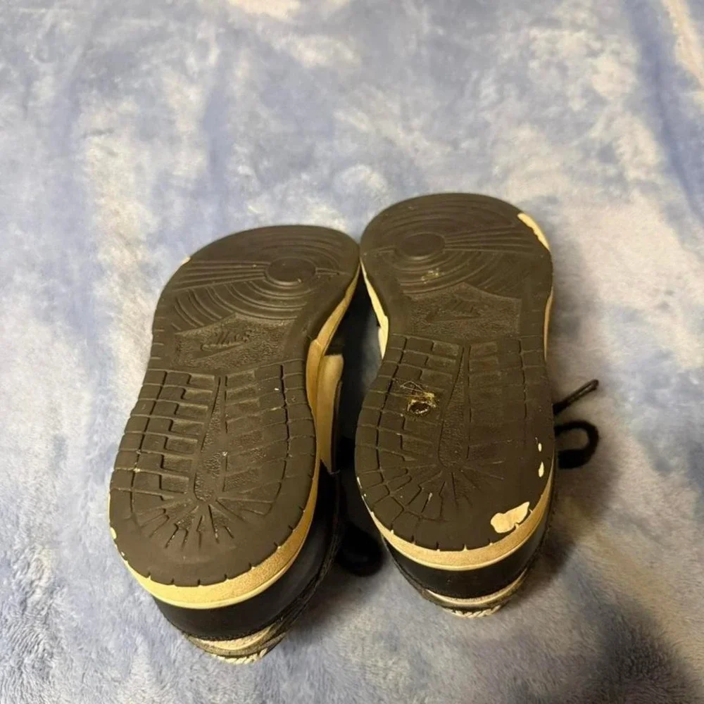 Nike Dunk Low panda‎ black trainers kids size13c